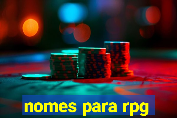 nomes para rpg